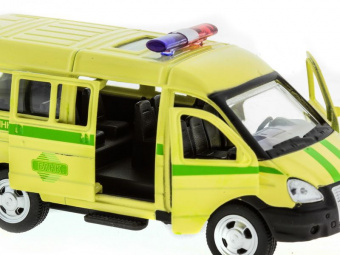 Машина ''АВТОПАНОРАМА'' инерц. ГАЗель (инкасация) 1/50, в/к 14,5*8*5,5 см
