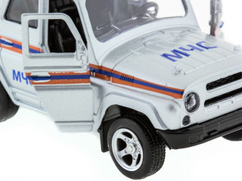 Машина ''АВТОПАНОРАМА'' инерц. УАЗ-469 (МЧС) 1/50, в/к 12*7*5,5 см
