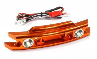 Передний бампер с LED фарами (оранж) Traxxas 1/10 Revo 3.3 & E-Revo