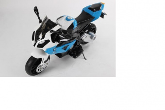 Детский электромобиль мотоцикл BMW S1000PR на аккумуляторе 12V цвет синий
