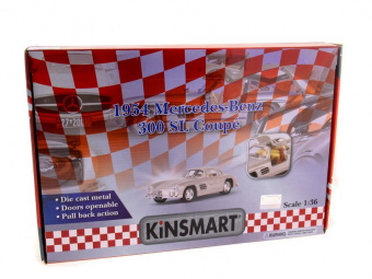 Машина Kinsmart Mercedes-Benz 300SL инерция (1/12шт.) 1:36 б/к