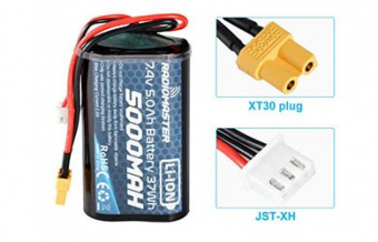 Аккумулятор для передатчика RadioMaster TX16s (LiIon 5000mah 2S) 7.4V разъём XT-30