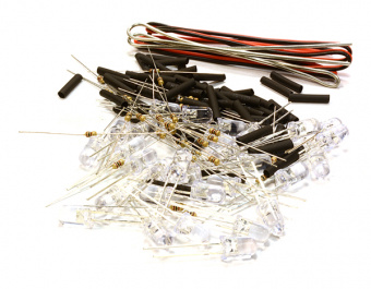 Комплект подсветки 5мм LED (желтый) DIY
