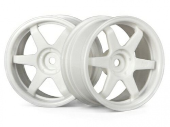 Диски туринг 1/10 - TE37 26MM WHITE (вынос 3MM) 2шт