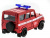 Машина ''АВТОПАНОРАМА'' инерц. УАЗ-469 (пожарная) 1/50, в/к 12*7*5,5 см