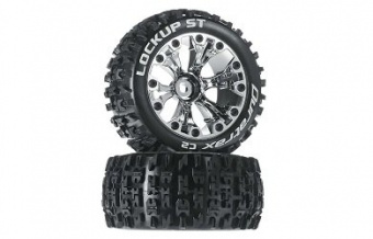 Покрышка и колёсный диск перед/зад Lockup ST 2.8'' (2шт.) (хром)