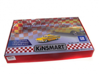 Машина Kinsmart 1957 Chevrolet Bel Air инерция (1/12шт.) 1:36 б/к
