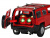 Машина ''АВТОПАНОРАМА'' Hummer H3, красный, 1/32, свет, звук, инерция, в/к 17,5*13,5*9 см