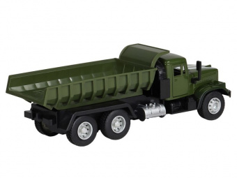Машина ''АВТОПАНОРАМА'' Грузовик, хаки зеленый, 1/32, свет, звук, инерция, в/к 24*8*10 см