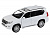 Машина ''АВТОПАНОРАМА'' Land Cruiser Prado, белый, 1/32, свет, звук, инерция, в/к 17,5*13,5*9 см