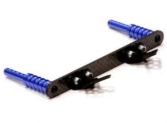 Стойки крепления корпуса передние (синий) 1/10 Traxxas Slash 2WD