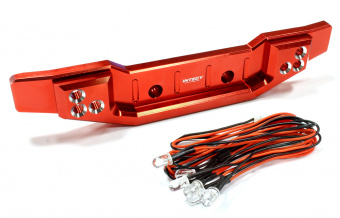 Задний бампер с LED фарами (красный) Traxxas 1/10 Summit Off-Road