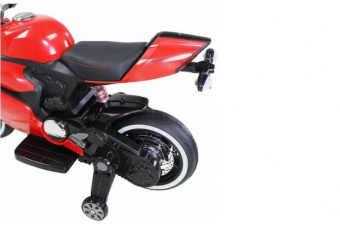 Детский электромотоцикл Ducati со светящимися колесами Красный