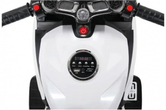 Детский электромотоцикл Ducati со светящимися колесами Белый