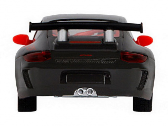 Машина АВТОПАНОРАМА Porsche 911 GT3 Cup, 1/32, темно-серый, свет, звук, в/к 17,5*13,5*9 см