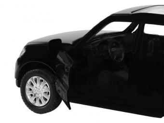 Машина АВТОПАНОРАМА Mitsubishi Pajero 4WD Tubro, черный, 1/43, инерция, в/к 17,5*12,5*6,5 см