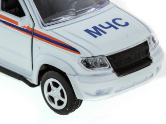 Машина ''АВТОПАНОРАМА'' инерц. УАЗ Патриот (МЧС) 1/50, в/к 12*7*5,5 см