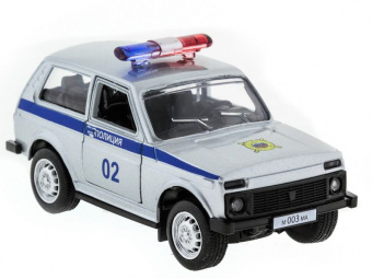 Машина ''АВТОПАНОРАМА'' инерц. ВАЗ 2121 1/50, в/к 12*7*5,5 см, серебристая
