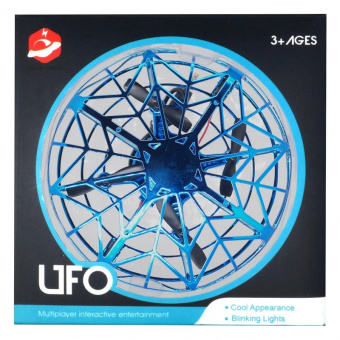 Квадрокоптер Flytec H05 Летающая тарелка, 12 см, свет, управление рукой