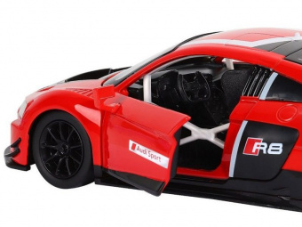 Машина ''АВТОПАНОРАМА'' Audi R8 LMS, красный, 1/24, свет, звук, в/к 24,5*12,5*10,5 см