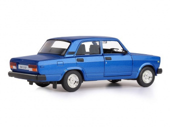 Машина ''АВТОПАНОРАМА'' ВАЗ 2107, 1/24, синий, инерция, в/к 24,5x12,5x10,5 см