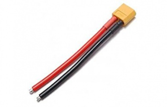XT60 (папа) с проводом 12AWG 10см