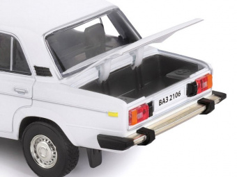Машина ''АВТОПАНОРАМА'' ВАЗ 2106, 1/22, белый, инерция, в/к 24,5x12,5x10,5 см