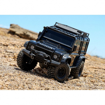 Радиоуправляемая трофи TRAXXAS TRX-4 1/10 CRAWLER SAND Черный + лебедка