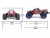 Радиоуправляемый монстр Remo Hobby Dinosaurs Master Brushless (красный) 4WD 2.4G 1/8 RTR