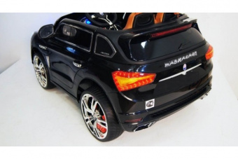 Электромобиль Maserati (резиновые колеса, кожаное сидение)