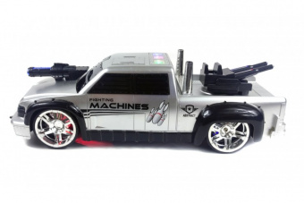 Боевая машинка  Ford F-150 на пульте управления (Свет, звук, 27 см, 1:14) Серая