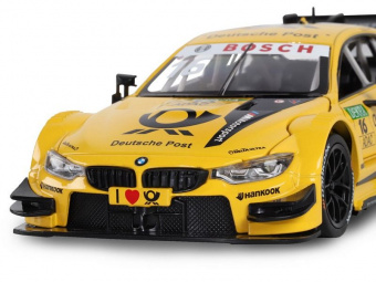 Машина ''АВТОПАНОРАМА'' BMW M4, желтый, 1/24, свет, звук, в/к 24,5*12,5*10,5 см