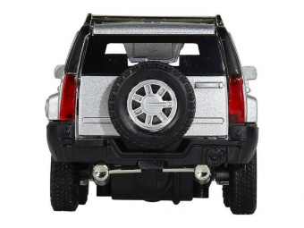 Машина ''АВТОПАНОРАМА'' Hummer H3, серебряный, 1/32, свет, звук, инерция, в/к 17,5*13,5*9 см