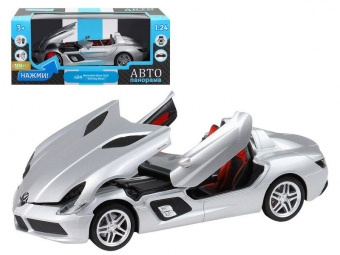 Машина ''АВТОПАНОРАМА'' Mercedes-Benz SLR McLaren Stirling Moss, 1/24, в/к 24,5*12,5*10,5 см