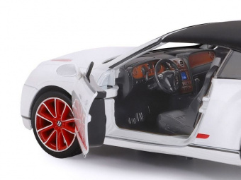 Машина ''АВТОПАНОРАМА'' Bentley Continental Supersports ISR, белый, 1/24, в/к 24,5*12,5*10,5 см