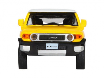 Машина ''АВТОПАНОРАМА'' Toyota FJ Cruiser,желтый, 1/32, свет, звук, инерция, в/к 17,5*13,5*9 см