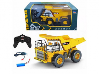 Радиоуправляемый карьерный самосвал HUI NA TOYS 2.4G 6CH (дальность 8 м) 1/24 RTR