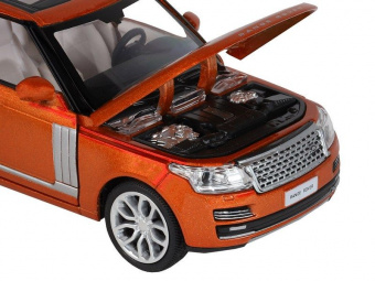 Машина ''АВТОПАНОРАМА'' 2013 Range Rover, оранжевый, 1/34, свет, звук, инерция, в/к 17,5*13,5*9 см