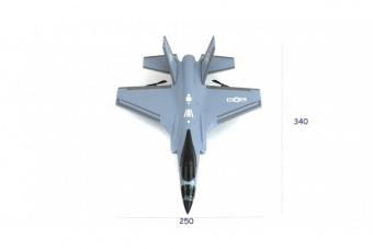 Радиоуправляемый самолет F35 Fighter 2.4G FX635 Серый