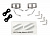 Mirrors, side, chrome (left and right): retainers (2): body clips (4) (fits #8010 body)