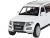 Машина ''АВТОПАНОРАМА'' Mitsubishi Pajero 4WD Tubro, белый, 1/33, свет, звук, в/к 17,5*13,5*9 см