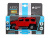 Машина ''АВТОПАНОРАМА'' Hummer H3, красный, 1/32, свет, звук, инерция, в/к 17,5*13,5*9 см