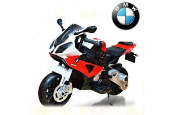 Детский электромобиль мотоцикл BMW S1000PR на аккумуляторе 12V цвет красный