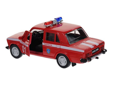 Машина Autotime LADA 2106 пожарная охрана 1:36