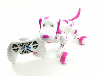 Радиоуправляемая робот-собака HappyCow Smart Dog 2.4G (розовая)