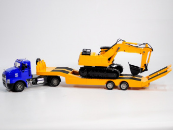Радиоуправляемый тягач с тралом Double Eagle MACK 1/26 2.4G RTR